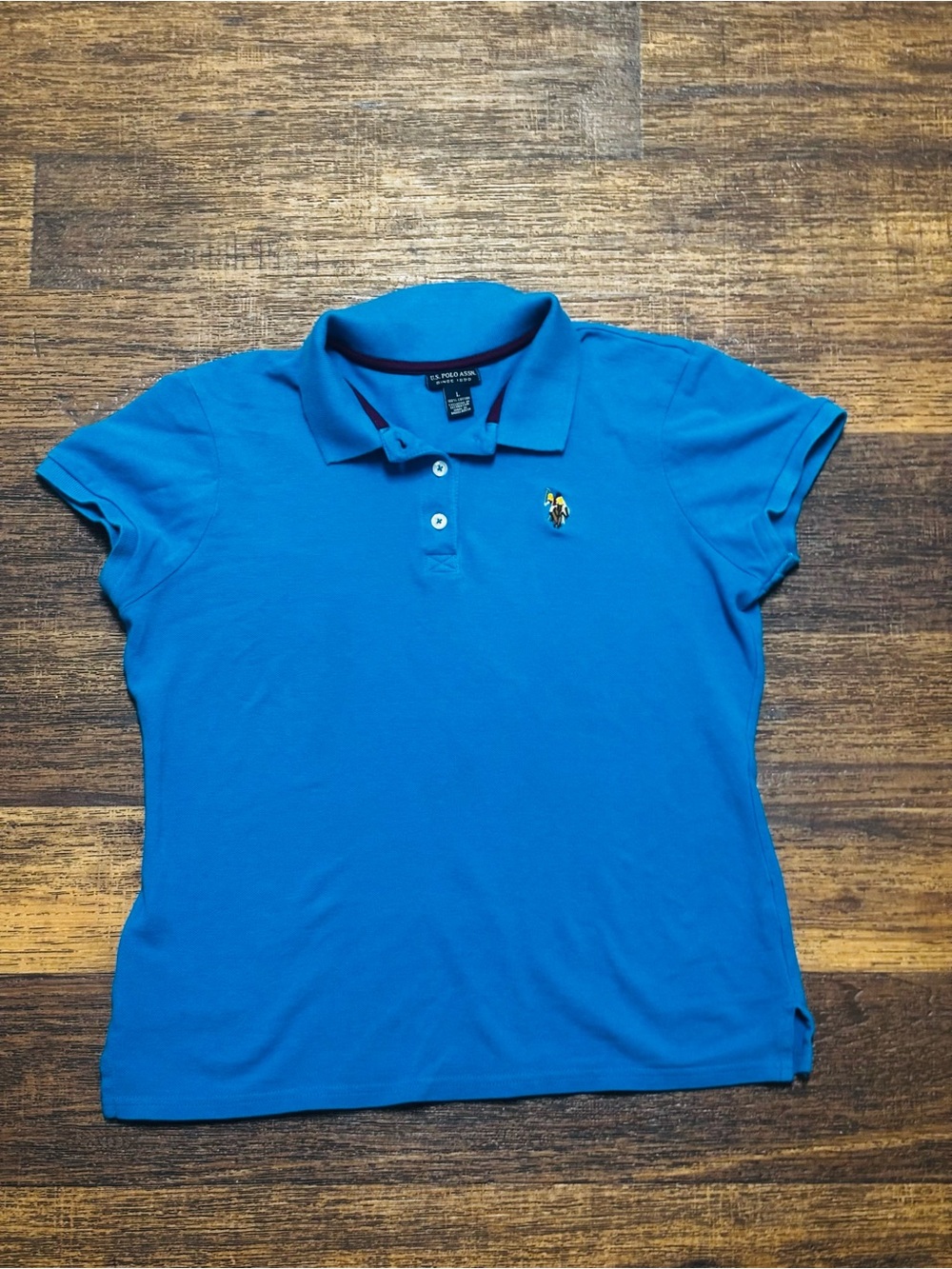 Us Polo Assassins Polo Collared Shirt in Royal Blue